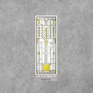 กระจกประตูหน้า STARRY LOFT ONYX SERIES (Mid56-01) ขนาด 56×162.5 cm.