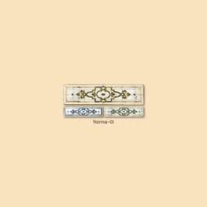 กระจกรางทอง ช่องแสงบน Gold Series (Norma-01) ขนาด 40×180 cm.