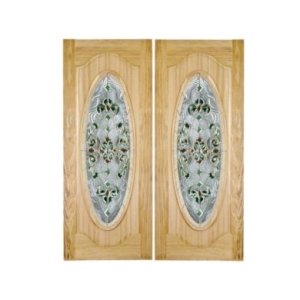 กระจกประตูหน้า Original Benavio 02 Green ขนาด 48.4×142.8 cm. Delphi Luxury Door