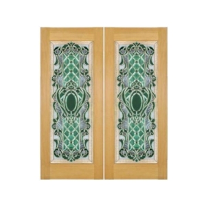 กระจกประตูหน้า Original Icaria 01S ขนาด 56×162.5 cm. Delphi Luxury Door