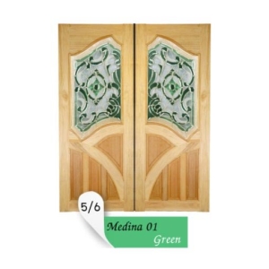 กระจกประตูหน้า Original Medina 01 ขนาด 56×113 cm. Delphi Luxury Door