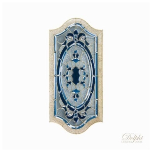 กระจกประตูหน้า Original Podolia 01 ขนาด 56×113 cm. Delphi Luxury Door