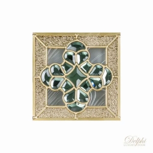 กระจกช่องแสงมุม Original Titus 02 (ติตัส 02) ขนาด 20×20 cm. Delphi Door