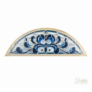 กระจกช่องแสงบน Original Venta 02 (เวนต้า) ขนาด 58×180 cm. Delphi Door