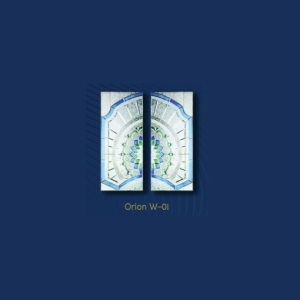 กระจกรางเงินวาว บานกลาง White Chromed Series (Orion W-01) ขนาด 56×132 cm.