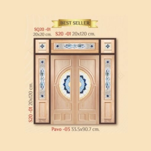  กระจกรางทอง บานกลาง Gold Series (Pavo 03) ขนาด 42×108 cm.