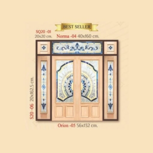 กระจกรางทอง ช่องแสงข้าง Gold Series (S20-06) ขนาด 20×162.5 cm.