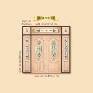 กระจกรางทอง ช่องแสงข้าง Gold Series (S20-10) ขนาด 20×120 cm.