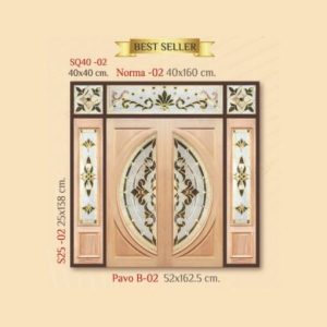 กระจกรางทอง ช่องแสงมุม Gold Series (SQ40-02) ขนาด 40×40 cm.