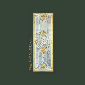 กระจกประตูหน้า STARRY Crystal Series ( Virgo C-01 ) ขนาด 56×162.5 cm.