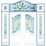 กระจกรางเงินวาว บานกลาง White Chromed Series (Lyra W-01) ขนาด 56×113 cm.