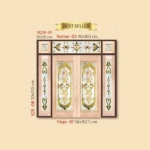 กระจกรางทอง ช่องแสงบน Gold Series (Norma-03) ขนาด 40×180 cm.