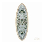 กระจกประตูหน้า Original Benavio 02 Green ขนาด 48.4×142.8 cm. Delphi Luxury Door