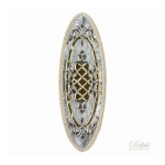 กระจกประตูหน้า Original Benavio 03 Gold ขนาด 48.4×142.8 cm. Delphi Luxury Door