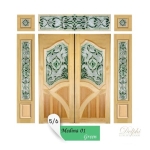 กระจกประตูหน้า Original Medina 01 ขนาด 56×113 cm. Delphi Luxury Door