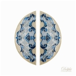 กระจกประตูหน้า Original Navio 07 ขนาด 42×108 cm. Delphi Luxury Door