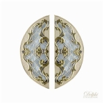 กระจกประตูหน้า Original Navio 07 ขนาด 42×108 cm. Delphi Luxury Door