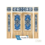 กระจกประตูหน้า Original Orcadia 04 ขนาด 56×132 cm. Delphi Luxury Door