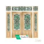 กระจกประตูหน้า Original Orcadia 04 ขนาด 56×132 cm. Delphi Luxury Door