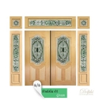 กระจกประตูหน้า Original Podolia 01 ขนาด 56×113 cm. Delphi Luxury Door