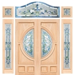 กระจกรางเงินวาว บานกลาง White Chromed Series (Pavo W-02) ขนาด 42×108 cm.