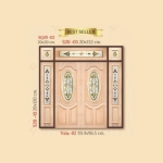 กระจกรางทอง ช่องแสงข้าง Gold Series (S20-10) ขนาด 20×120 cm.