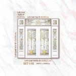 กระจกช่องแสงข้าง STARRY LOFT GOLD SERIES ( S25-01 ) ขนาด 25×138 cm.