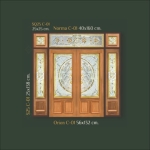  กระจกช่องแสงข้าง STARRY Crystal Series ( S25 C-01 ) ขนาด 25×138 cm.