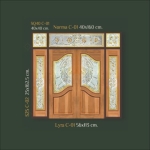  กระจกช่องแสงข้าง STARRY Crystal Series ( S25 C-02 ) ขนาด 25×162.5 cm.