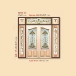 กระจกรางทอง ช่องแสงมุม Gold Series (SQ20-03) ขนาด 20×20 cm.