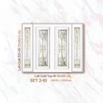 กระจกช่องแสงบน ประตูหน้า STARRY LOFT GOLD SERIES ( Top-01 ) ขนาด 40×160 cm.