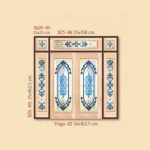 กระจกรางทอง บานกลาง Gold Series (Virgo-02) ขนาด 56×162.5 cm.